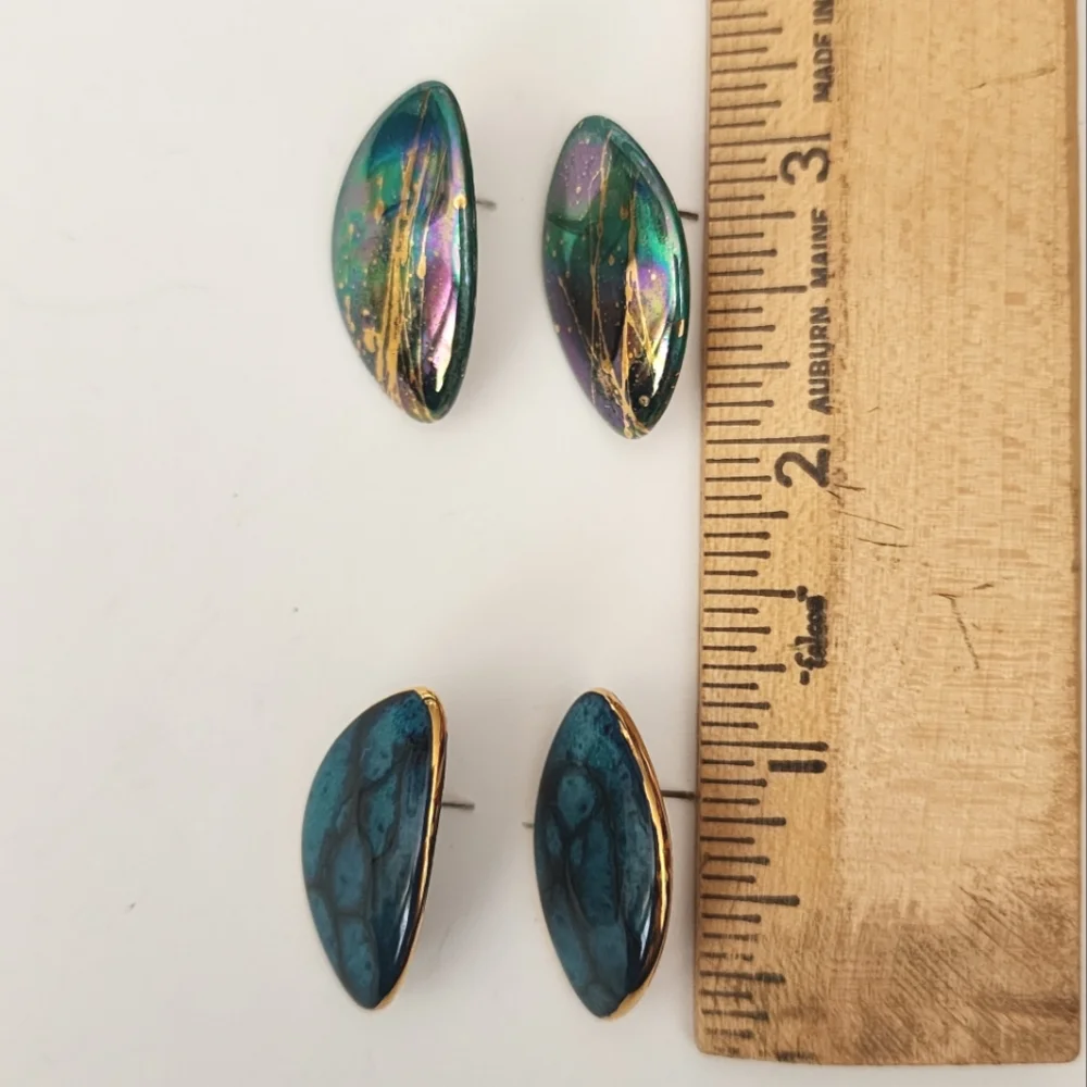 Ceramic Pierced Earrings